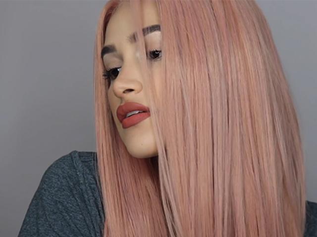 JUNYSSA Glamorous Pink Straight Long Wig JUNYSSA Glamorous Pink Straight Long Wig